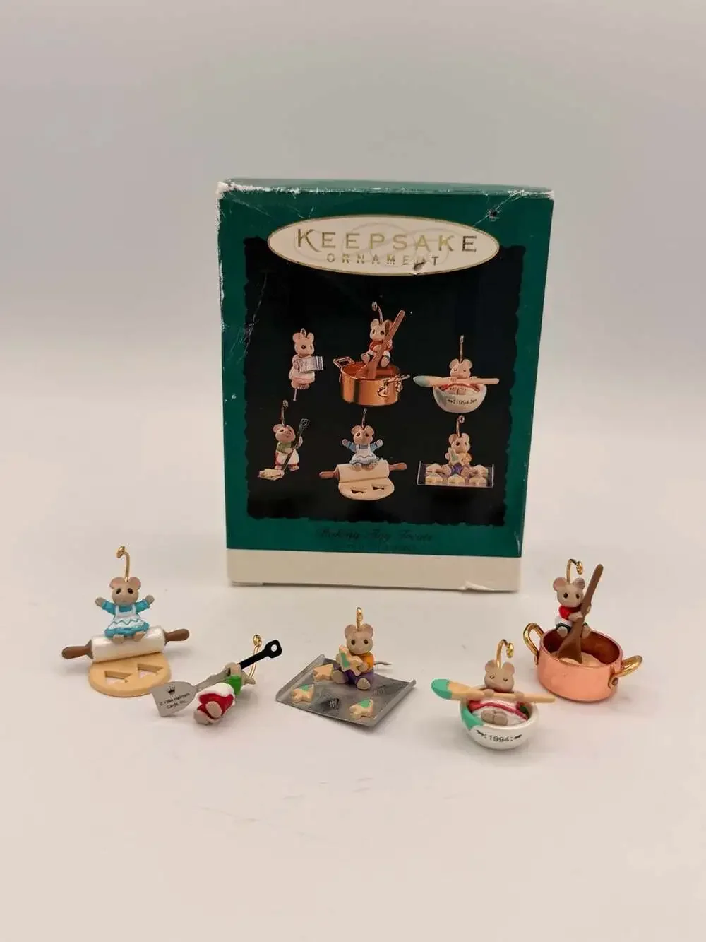 Hallmark Keepsake Ornament 1994 Baking Tiny Treats Miniature Set of 5